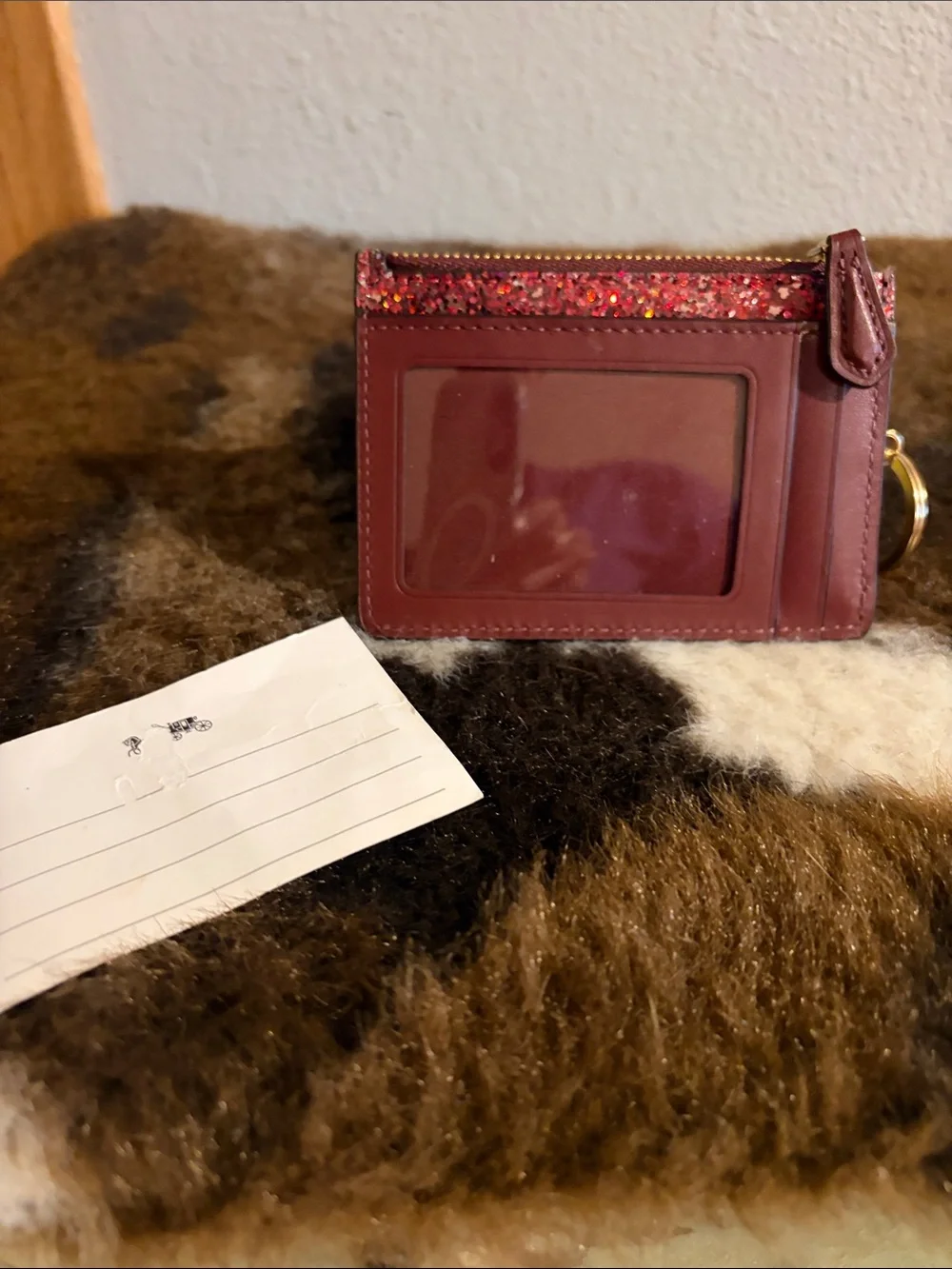 Coach compact zip